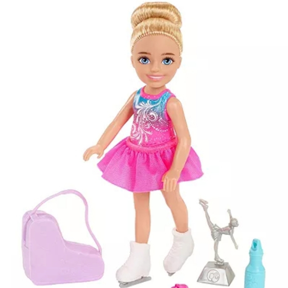 BARBIE CHELSEA I CAN BE ICE SKATER FIGURE SKATER DOLL - Picture 8 of 13